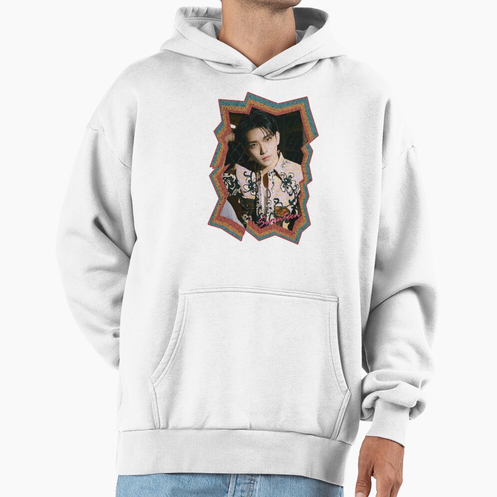 Joshua Hong Seventeen Joshua Korean Kpop Retro Color Oil Paint Design Hoodie