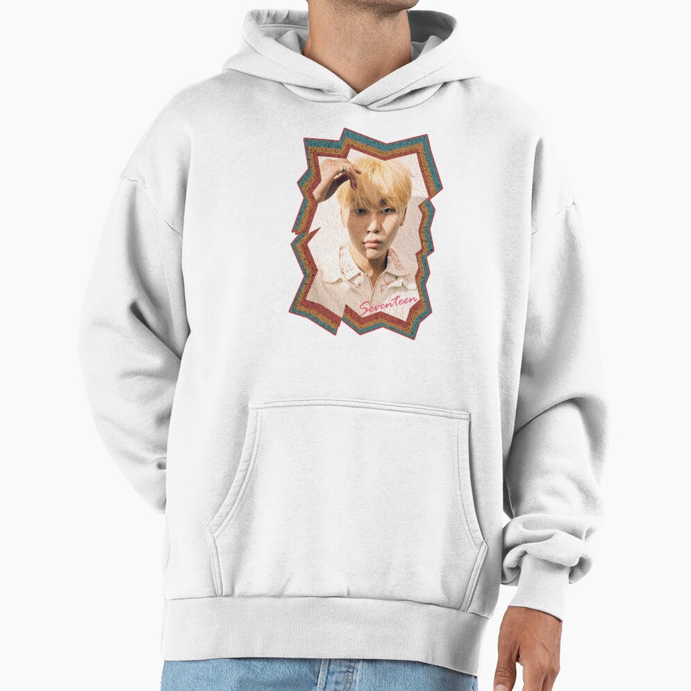 Boo Seungkwan Seventeen Seungkwan Korean Kpop Retro Color Oil Paint Design Hoodie