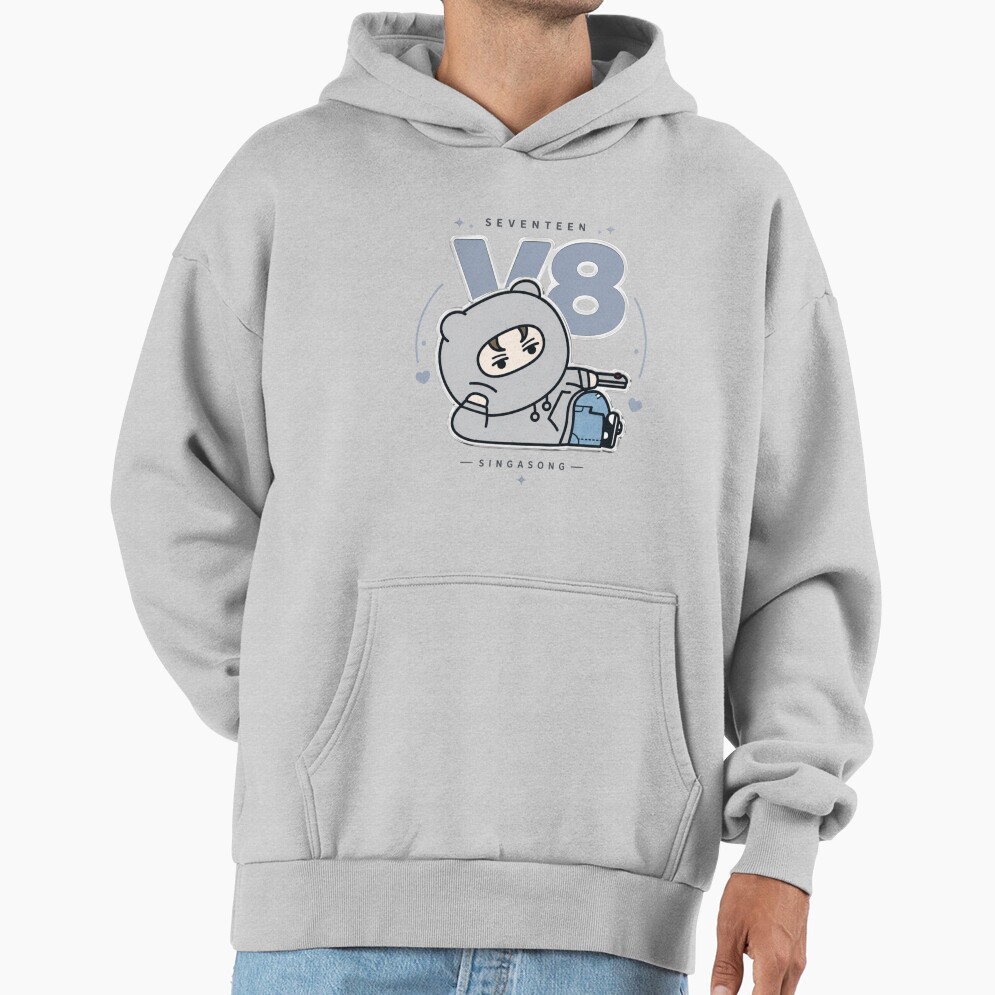 Adorable Seventeen Vernon Miniteen Nonver Kpop Plushie Art Hoodie - Image 4