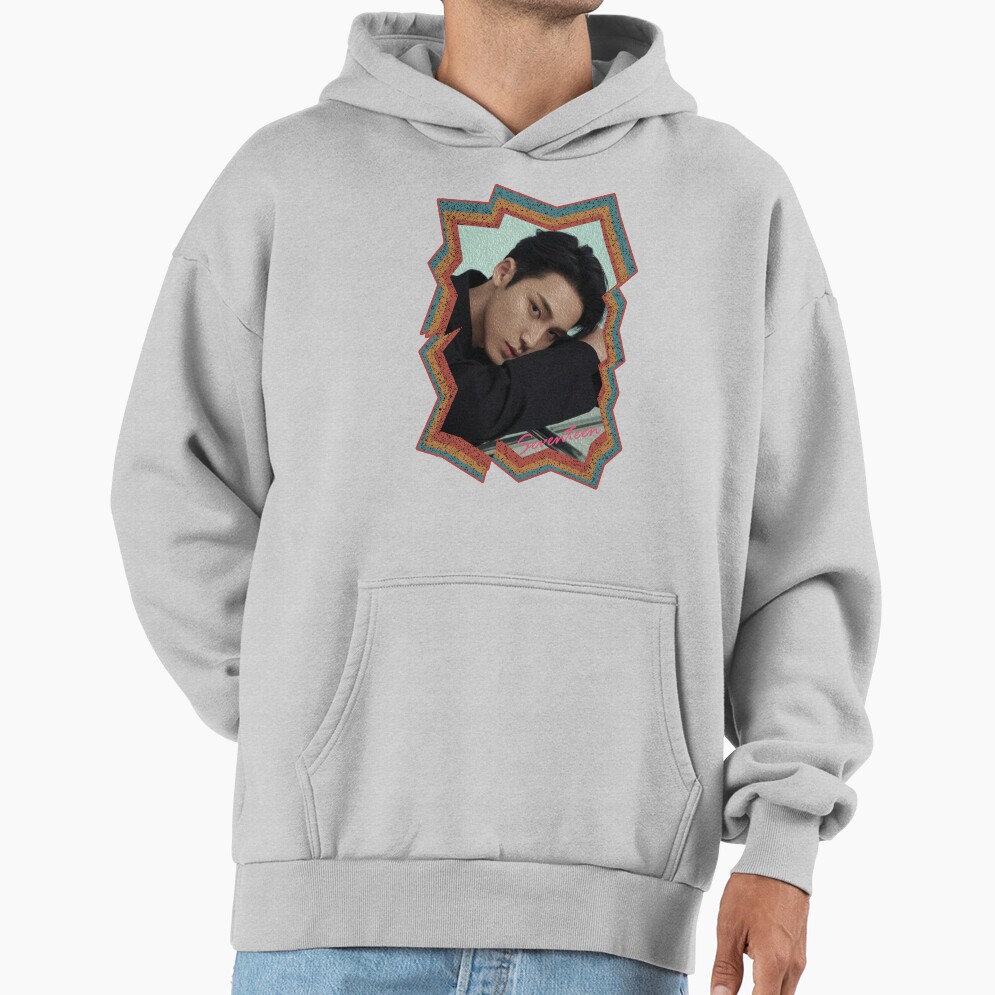 Kim Mingyu Seventeen Mingyu Korean Kpop Retro Color Oil Paint Design Hoodie - Image 4