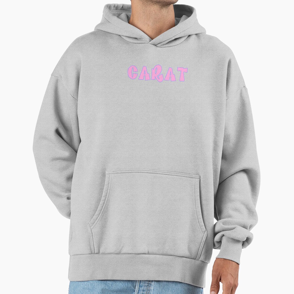 Seventeen Carat Bratz Font Kpop Sticker Hoodie - Image 4