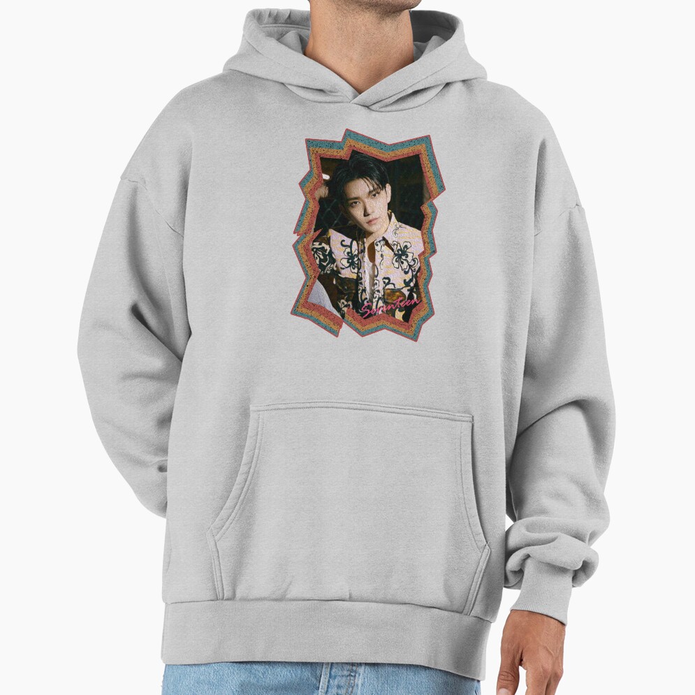 Joshua Hong Seventeen Joshua Korean Kpop Retro Color Oil Paint Design Hoodie - Image 4