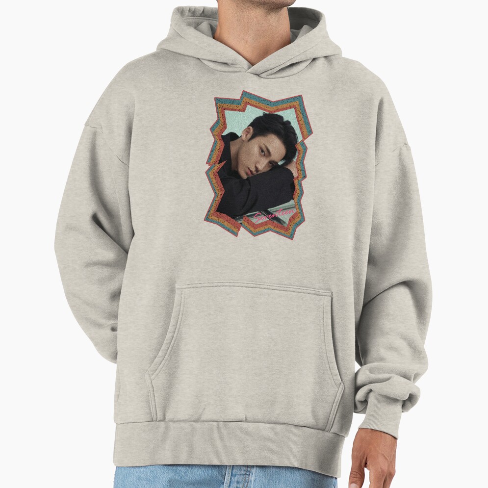 Kim Mingyu Seventeen Mingyu Korean Kpop Retro Color Oil Paint Design Hoodie - Image 3