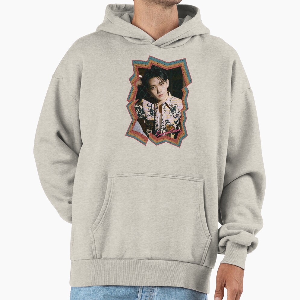 Joshua Hong Seventeen Joshua Korean Kpop Retro Color Oil Paint Design Hoodie - Image 3
