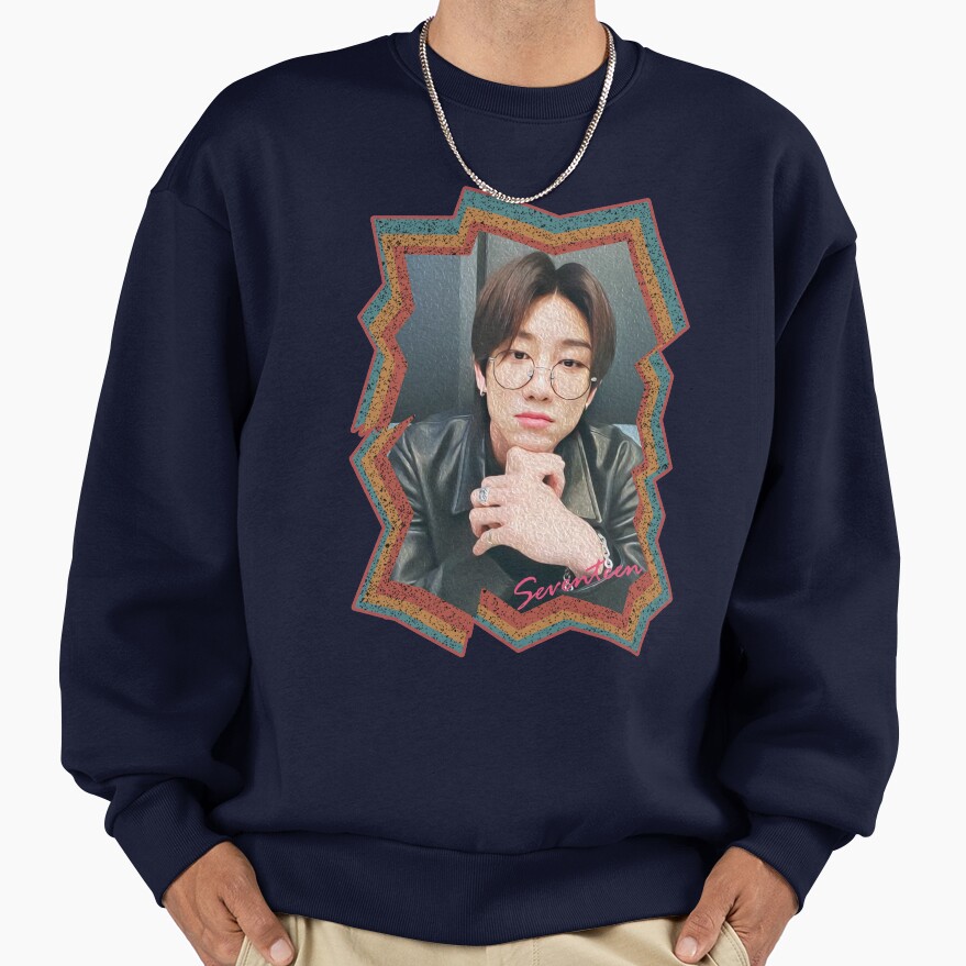 Xu Minghao Seventeen The8 Korean Kpop Retro Color Oil Paint Design Sweatshirt - Image 5