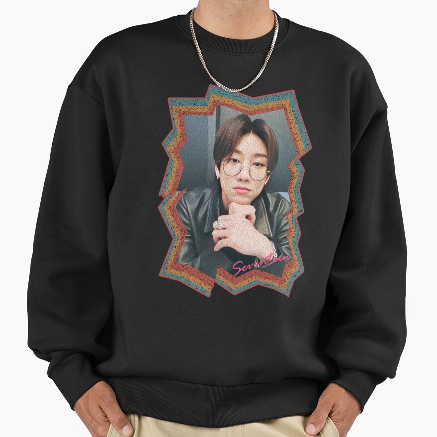 Xu Minghao Seventeen The8 Korean Kpop Retro Color Oil Paint Design Sweatshirt - Image 2