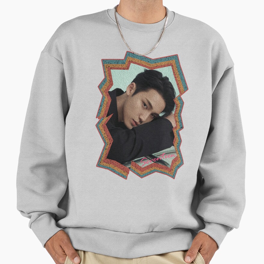 Kim Mingyu Seventeen Mingyu Korean Kpop Retro Color Oil Paint Design Sweatshirt - Image 4