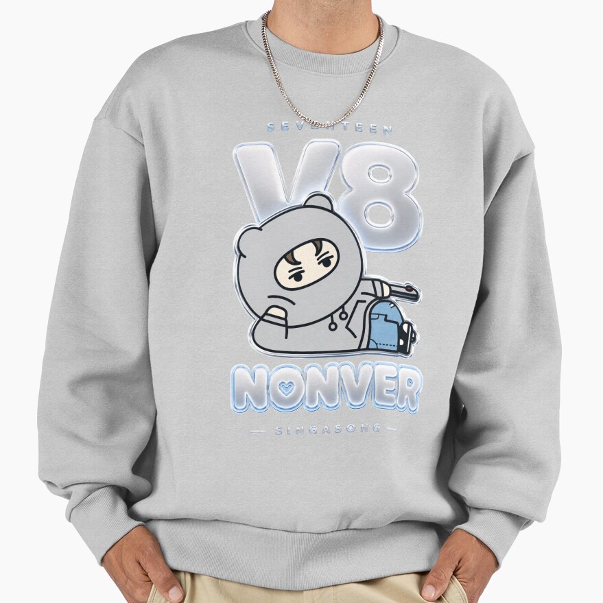 Copy Of Adorable Seventeen Vernon Miniteen Nonver Kpop Plushie Art Sweatshirt - Image 4