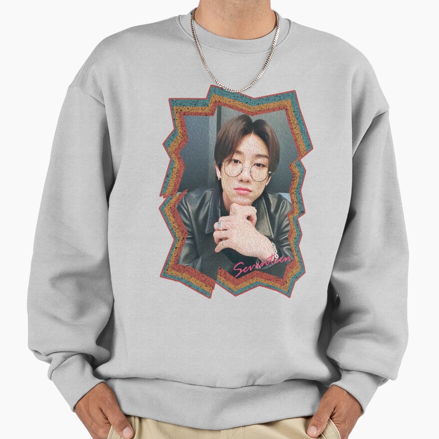 Xu Minghao Seventeen The8 Korean Kpop Retro Color Oil Paint Design Sweatshirt - Image 4