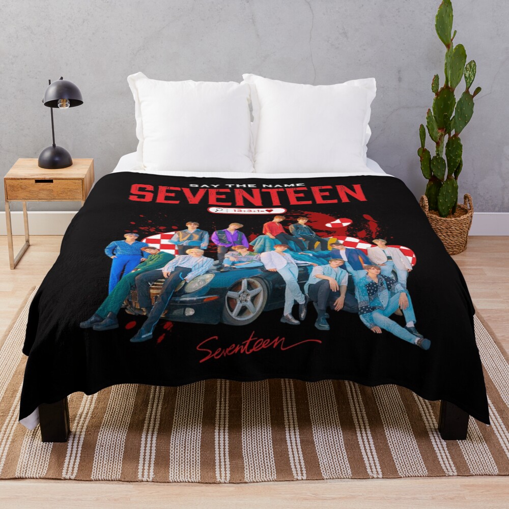 Say The Name Seventeen Throw Blanket