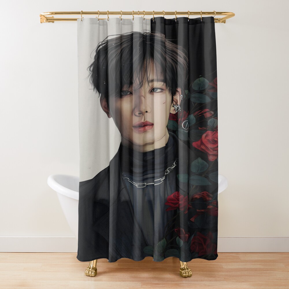 Seventeen Wonwoo Shower Curtain
