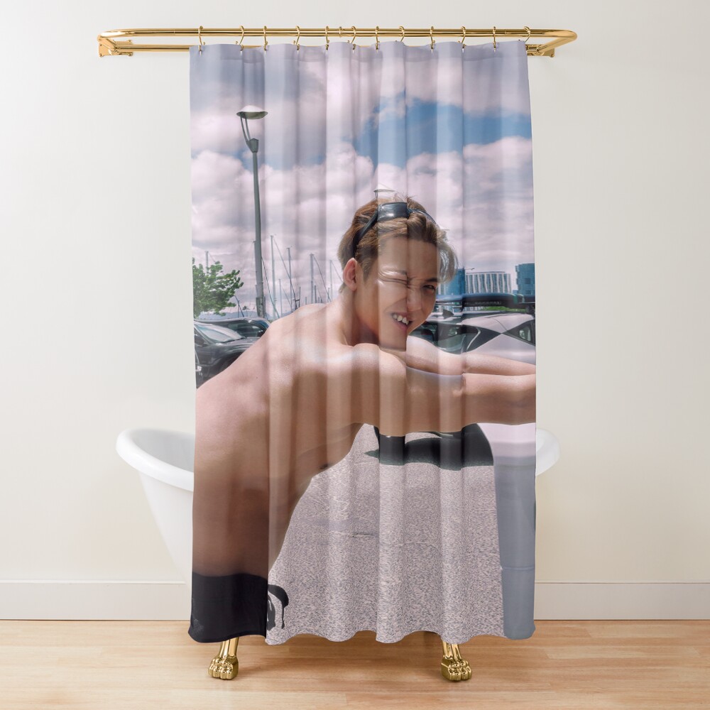 Cxm Mingyu And S Coups Hype Vibes Seventeen Kpop Shower Curtain