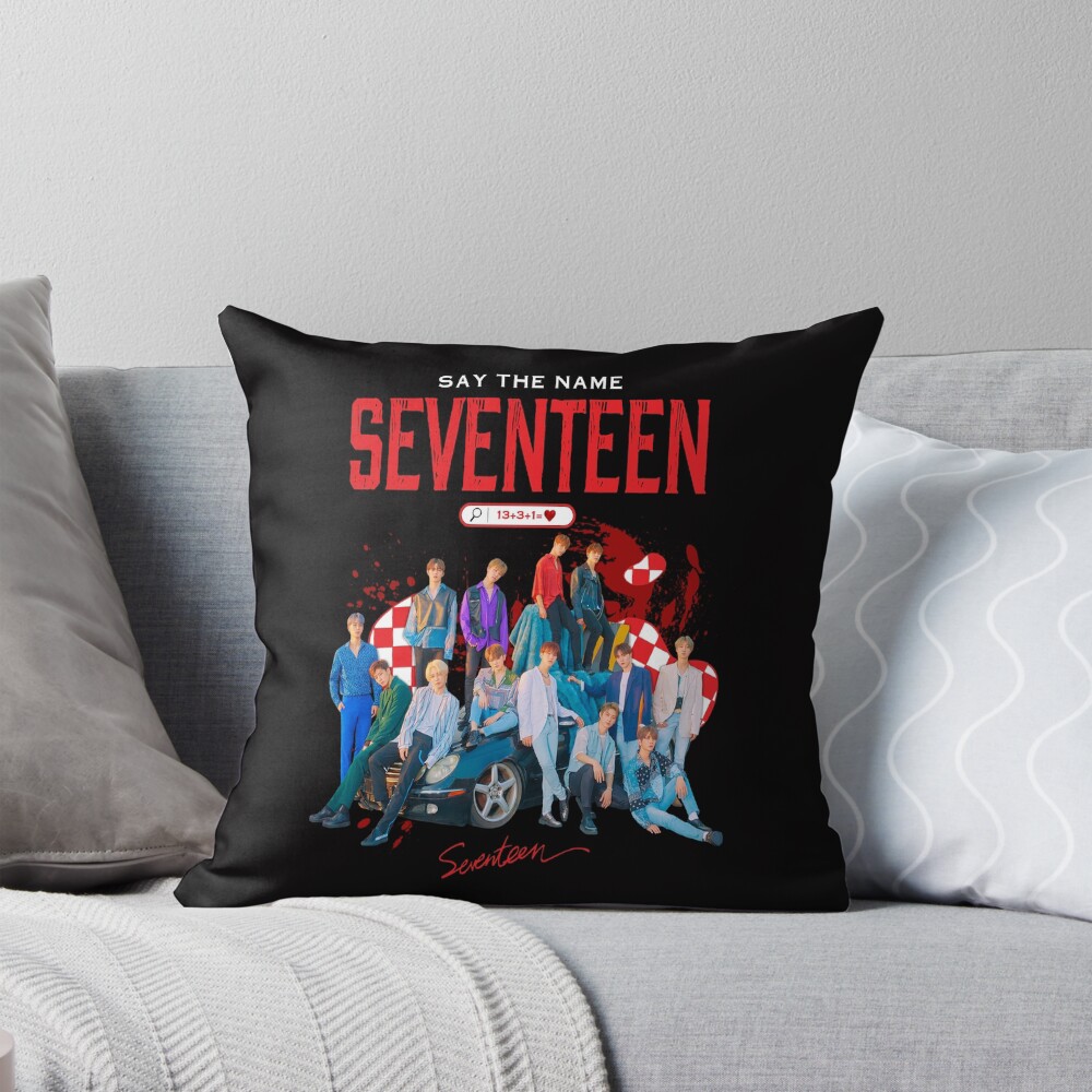 Say The Name Seventeen Throw Pillow